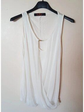 Dressed white top – Cache-Cache – Size S / 36 / 8 – Good condition – €3.00